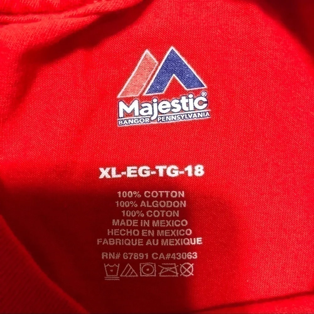 Phillies Kids T-Shirt XL MLB Philadelphia Red Youth